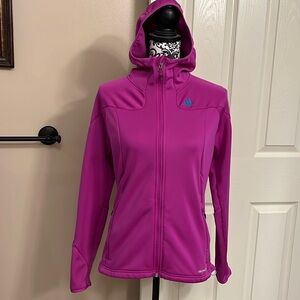 Women’s Adidas fleece lined full zip hoodie. Size M